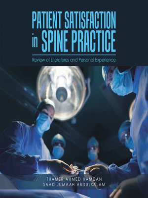 cover image of Patient Satisfaction in Spine Practice